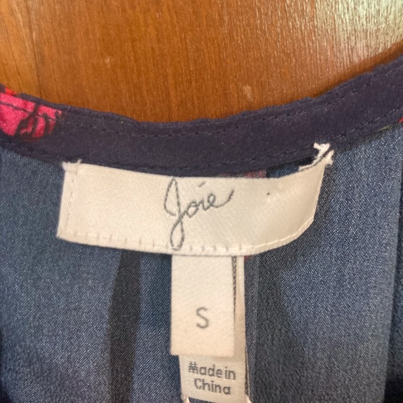 Joie Navy blue Silk halter blouse - Picture 4 of 6